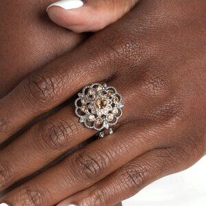 Paparazzi Jewelry Accessories - Love ROSE - Brown Ring - Vintage